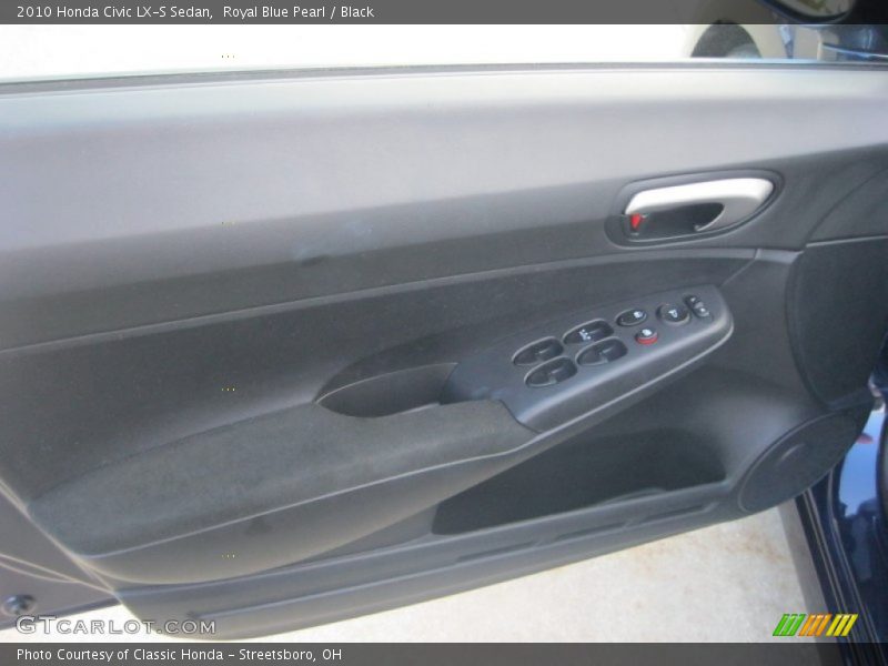 Royal Blue Pearl / Black 2010 Honda Civic LX-S Sedan