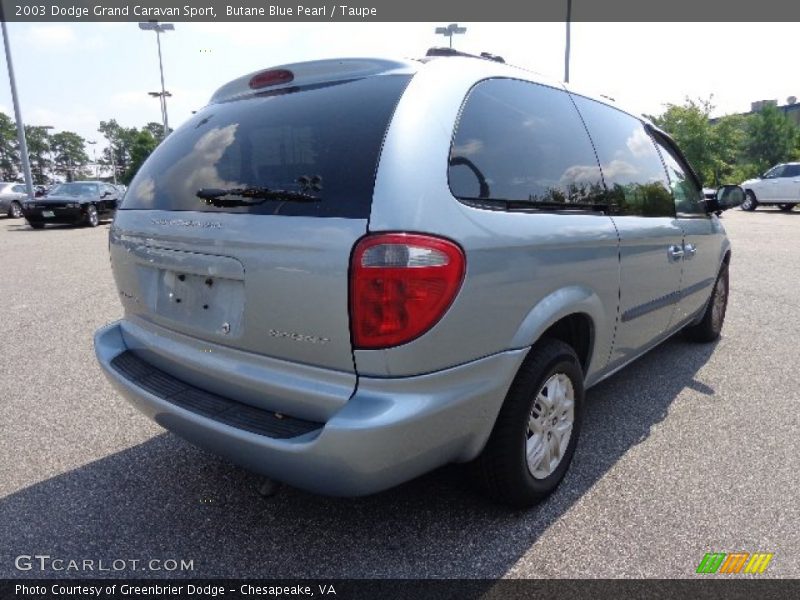 Butane Blue Pearl / Taupe 2003 Dodge Grand Caravan Sport