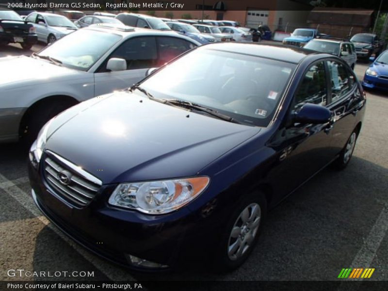 Regatta Blue Metallic / Gray 2008 Hyundai Elantra GLS Sedan
