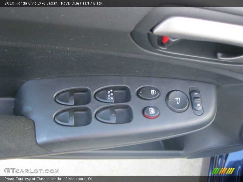 Royal Blue Pearl / Black 2010 Honda Civic LX-S Sedan