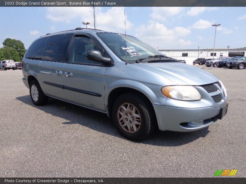 Butane Blue Pearl / Taupe 2003 Dodge Grand Caravan Sport