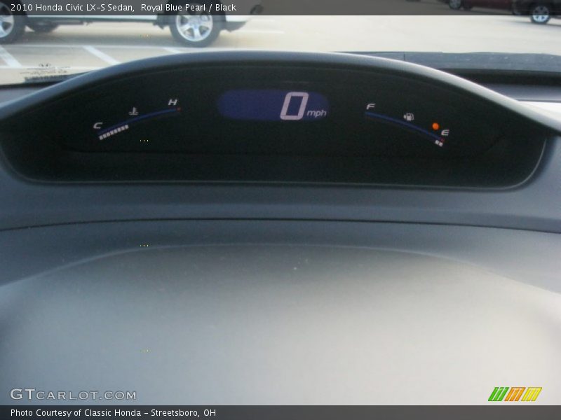 Royal Blue Pearl / Black 2010 Honda Civic LX-S Sedan