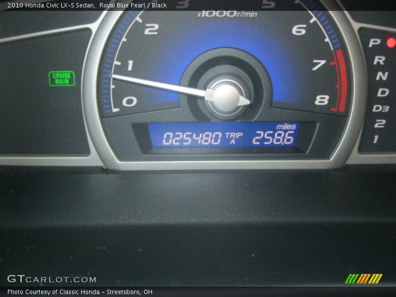 Royal Blue Pearl / Black 2010 Honda Civic LX-S Sedan