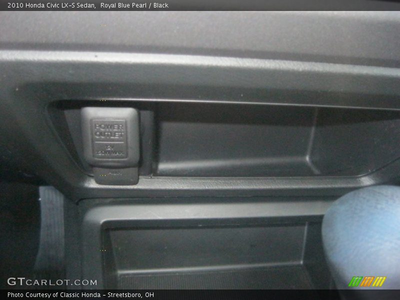 Royal Blue Pearl / Black 2010 Honda Civic LX-S Sedan