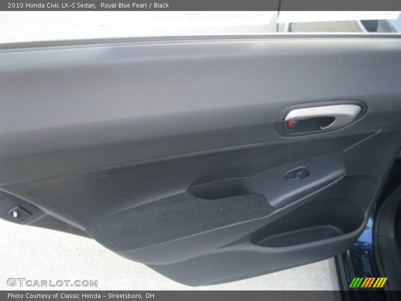 Royal Blue Pearl / Black 2010 Honda Civic LX-S Sedan