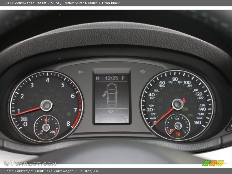 Reflex Silver Metallic / Titan Black 2014 Volkswagen Passat 2.5L SE