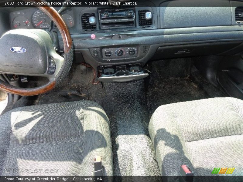 Vibrant White / Dark Charcoal 2003 Ford Crown Victoria Police Interceptor