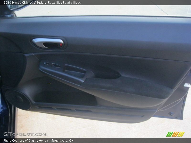 Royal Blue Pearl / Black 2010 Honda Civic LX-S Sedan