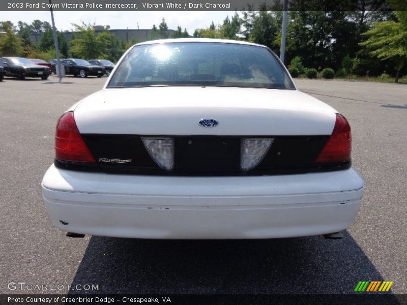 Vibrant White / Dark Charcoal 2003 Ford Crown Victoria Police Interceptor