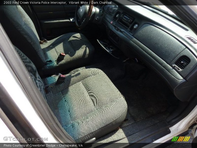 Vibrant White / Dark Charcoal 2003 Ford Crown Victoria Police Interceptor