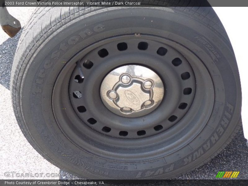 Vibrant White / Dark Charcoal 2003 Ford Crown Victoria Police Interceptor