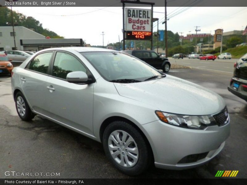 Bright Silver / Stone 2013 Kia Forte EX