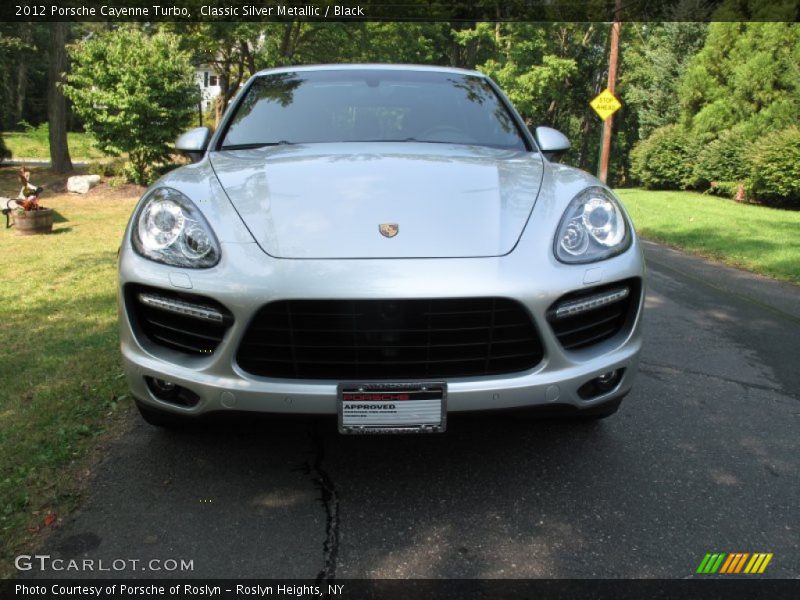Classic Silver Metallic / Black 2012 Porsche Cayenne Turbo