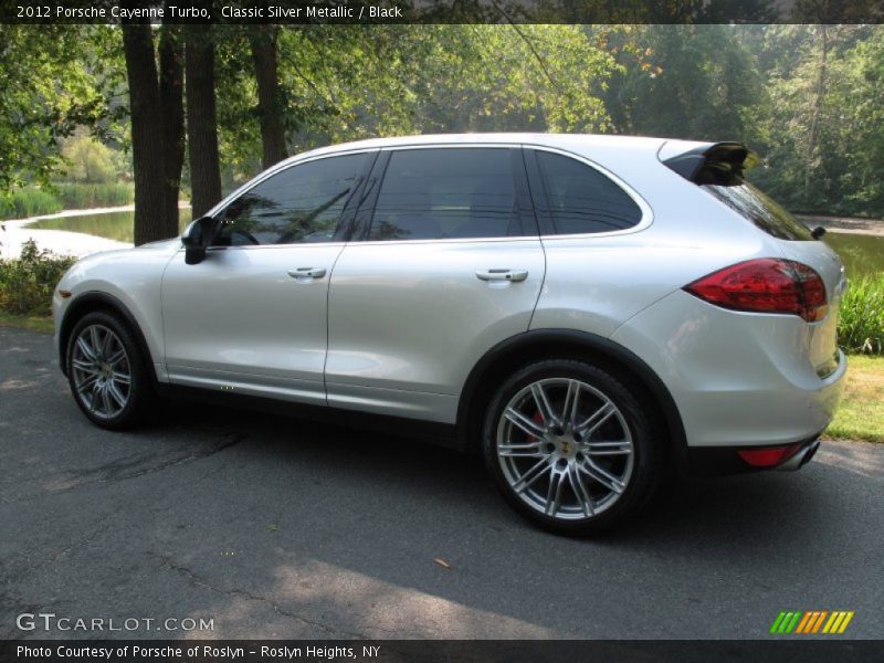 Classic Silver Metallic / Black 2012 Porsche Cayenne Turbo