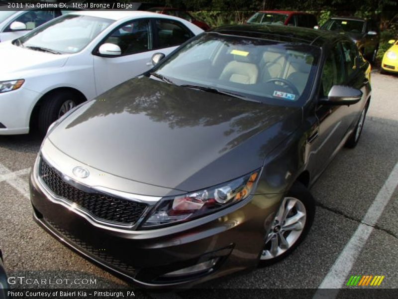 Metal Bronze / Beige 2011 Kia Optima EX