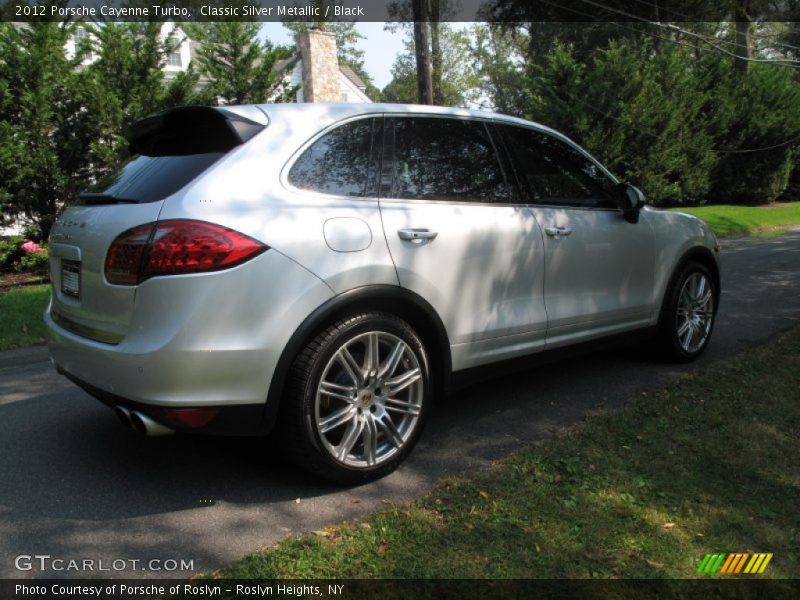 Classic Silver Metallic / Black 2012 Porsche Cayenne Turbo