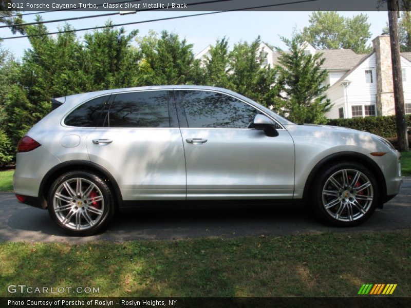 Classic Silver Metallic / Black 2012 Porsche Cayenne Turbo