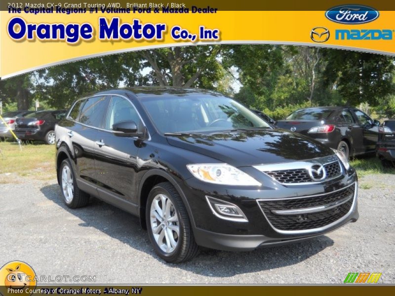 Brilliant Black / Black 2012 Mazda CX-9 Grand Touring AWD