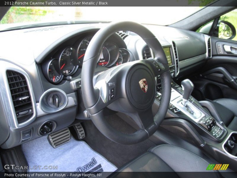 Classic Silver Metallic / Black 2012 Porsche Cayenne Turbo