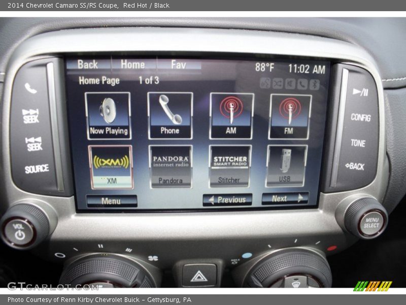 Controls of 2014 Camaro SS/RS Coupe