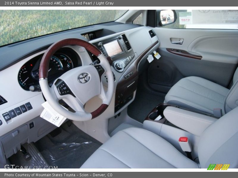  2014 Sienna Limited AWD Light Gray Interior