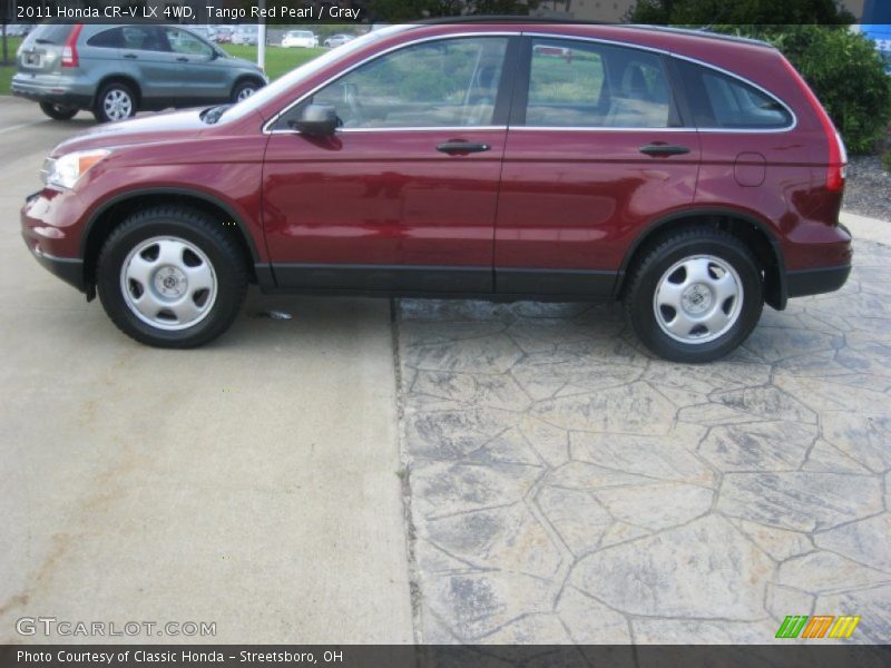 Tango Red Pearl / Gray 2011 Honda CR-V LX 4WD