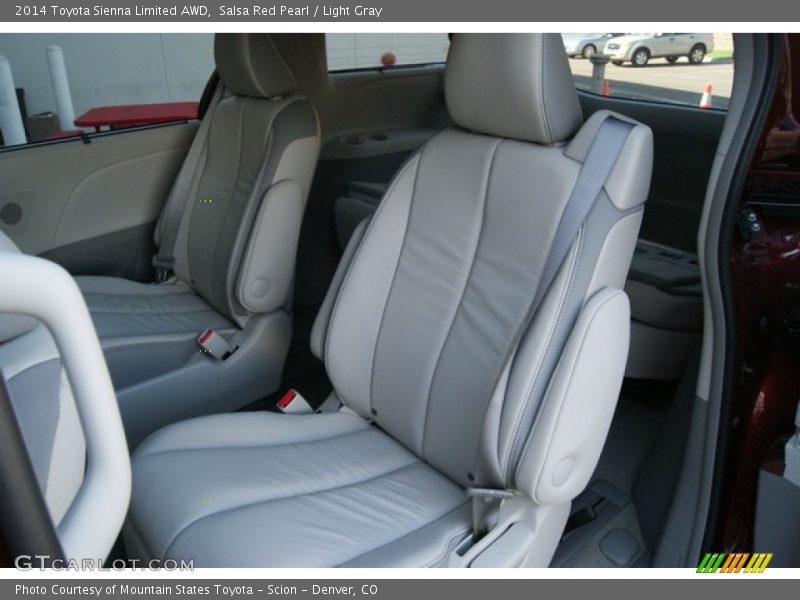 Rear Seat of 2014 Sienna Limited AWD