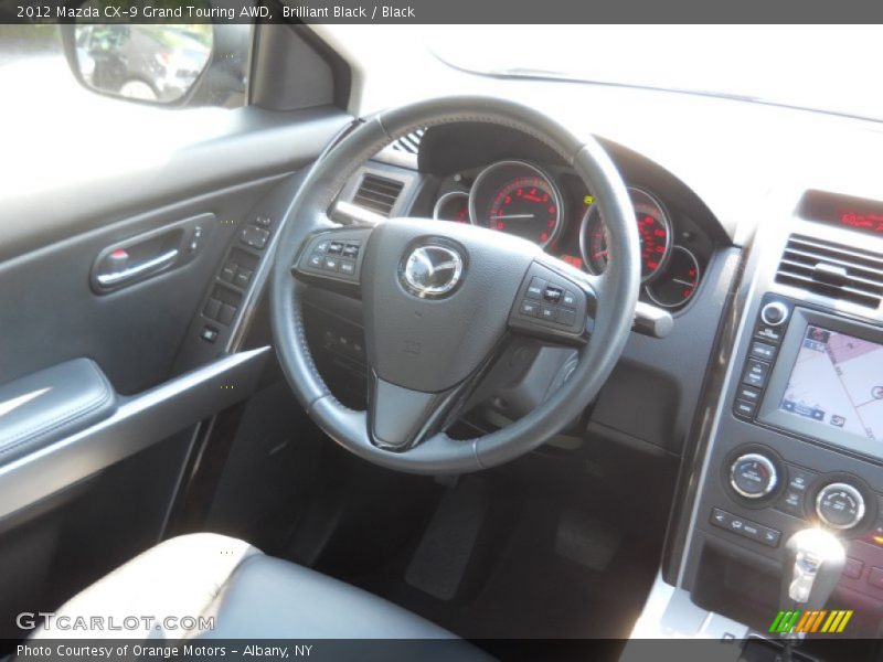 Brilliant Black / Black 2012 Mazda CX-9 Grand Touring AWD