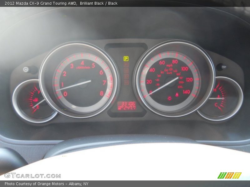 Brilliant Black / Black 2012 Mazda CX-9 Grand Touring AWD