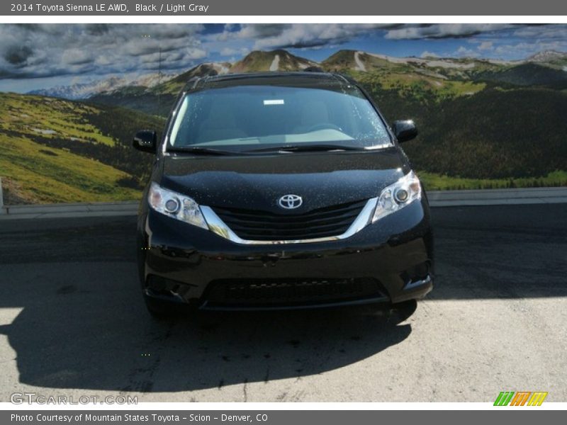 Black / Light Gray 2014 Toyota Sienna LE AWD
