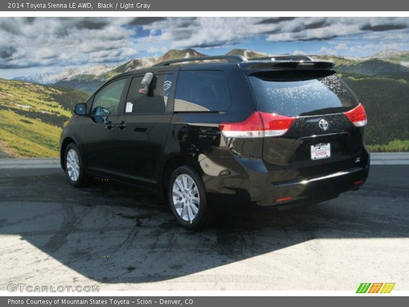 Black / Light Gray 2014 Toyota Sienna LE AWD