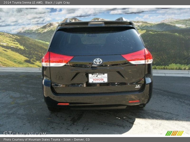 Black / Light Gray 2014 Toyota Sienna LE AWD