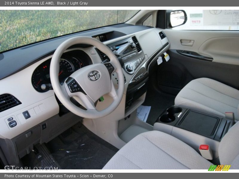 Black / Light Gray 2014 Toyota Sienna LE AWD