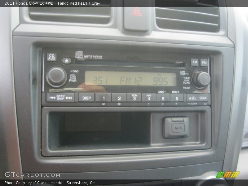 Tango Red Pearl / Gray 2011 Honda CR-V LX 4WD