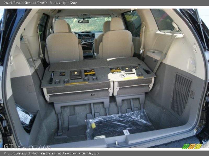 Black / Light Gray 2014 Toyota Sienna LE AWD