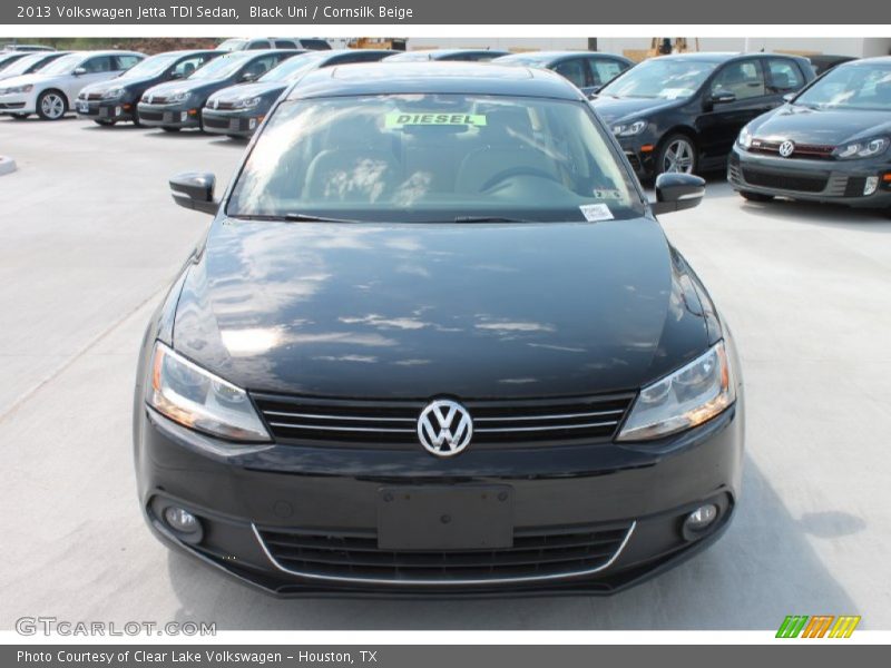 Black Uni / Cornsilk Beige 2013 Volkswagen Jetta TDI Sedan