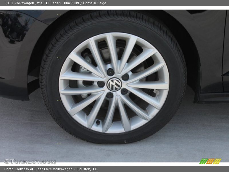 Black Uni / Cornsilk Beige 2013 Volkswagen Jetta TDI Sedan