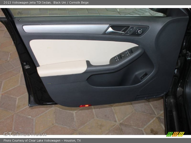 Black Uni / Cornsilk Beige 2013 Volkswagen Jetta TDI Sedan