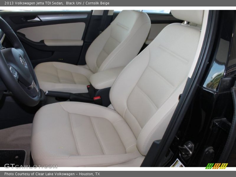 Black Uni / Cornsilk Beige 2013 Volkswagen Jetta TDI Sedan