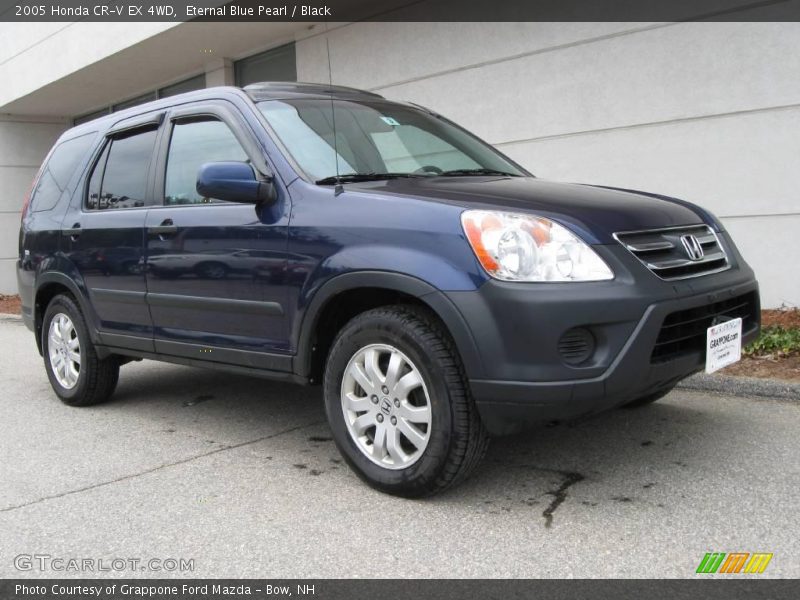 Eternal Blue Pearl / Black 2005 Honda CR-V EX 4WD