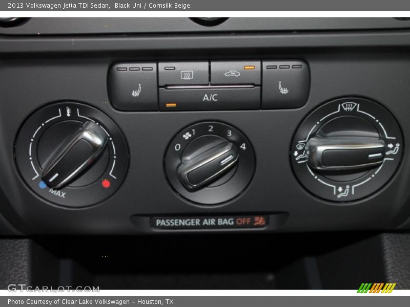Black Uni / Cornsilk Beige 2013 Volkswagen Jetta TDI Sedan