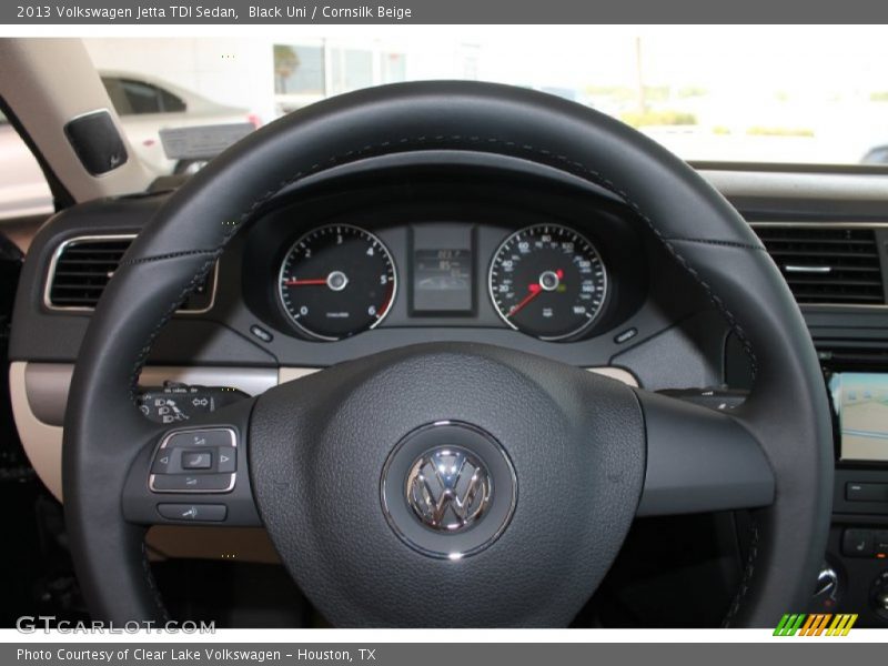 Black Uni / Cornsilk Beige 2013 Volkswagen Jetta TDI Sedan