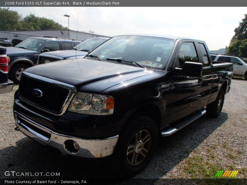 Black / Medium/Dark Flint 2008 Ford F150 XLT SuperCab 4x4