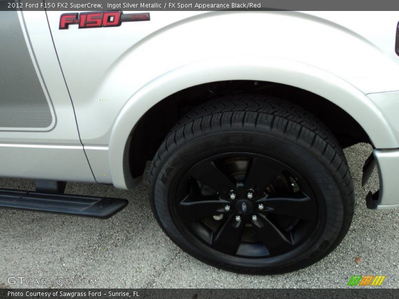 Ingot Silver Metallic / FX Sport Appearance Black/Red 2012 Ford F150 FX2 SuperCrew