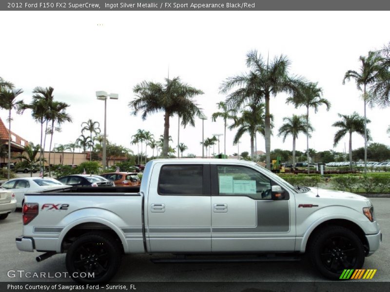Ingot Silver Metallic / FX Sport Appearance Black/Red 2012 Ford F150 FX2 SuperCrew