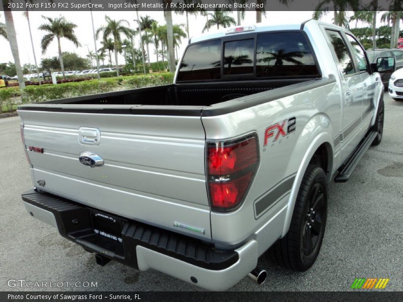 Ingot Silver Metallic / FX Sport Appearance Black/Red 2012 Ford F150 FX2 SuperCrew