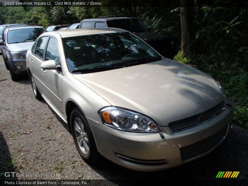 Gold Mist Metallic / Ebony 2012 Chevrolet Impala LS