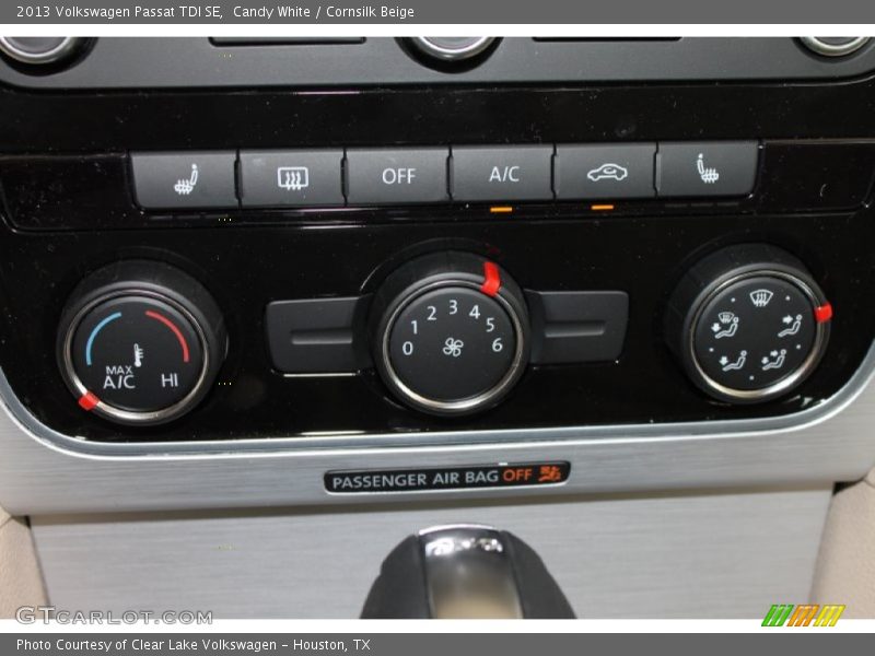Candy White / Cornsilk Beige 2013 Volkswagen Passat TDI SE