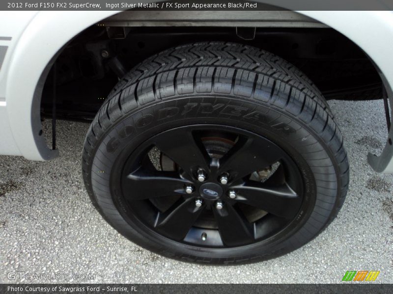 Ingot Silver Metallic / FX Sport Appearance Black/Red 2012 Ford F150 FX2 SuperCrew