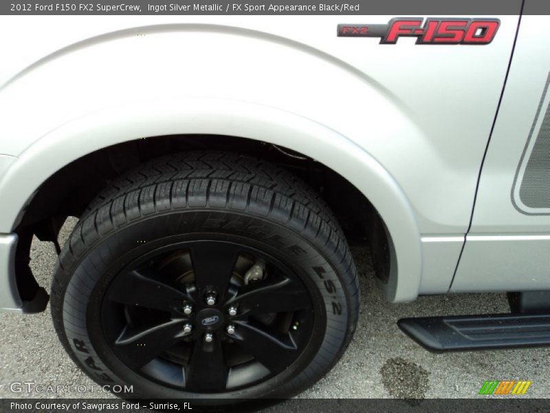 Ingot Silver Metallic / FX Sport Appearance Black/Red 2012 Ford F150 FX2 SuperCrew